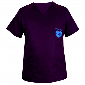 Bluza medyczna 8 kolorów do wyboru z grafiką 